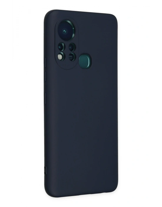 Newface İnfinix Hot 11s Kılıf Nano içi Kadife Silikon - Lacivert
