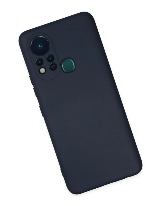 Newface İnfinix Hot 11s Kılıf Nano içi Kadife Silikon - Lacivert