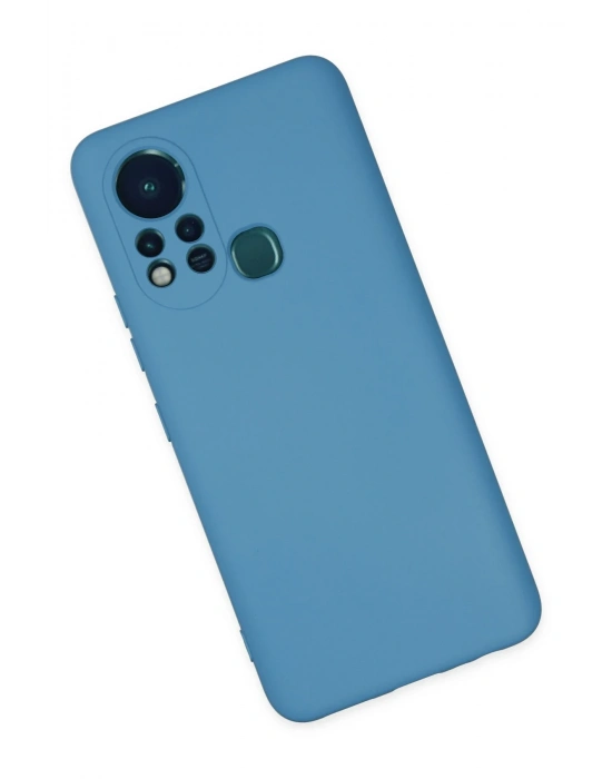 Newface İnfinix Hot 11s Kılıf Nano içi Kadife Silikon - Mavi