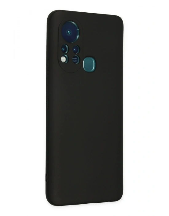 Newface İnfinix Hot 11s Kılıf Nano içi Kadife Silikon - Siyah