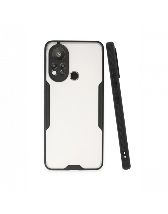 Newface İnfinix Hot 11s Kılıf Platin Silikon - Siyah