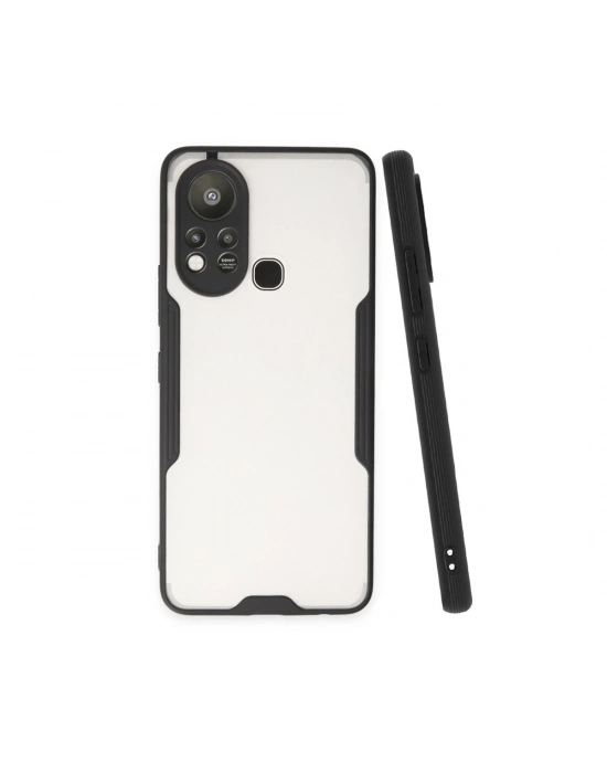 Newface İnfinix Hot 11s Kılıf Platin Silikon - Siyah