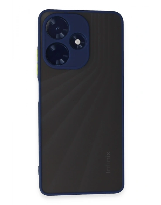 Newface İnfinix Hot 30 4G Kılıf Montreal Silikon Kapak - Lacivert