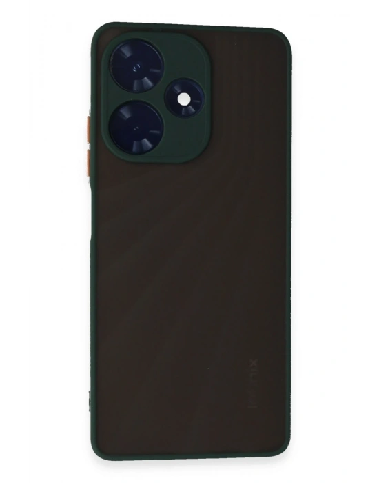 Newface İnfinix Hot 30 4G Kılıf Montreal Silikon Kapak - Yeşil