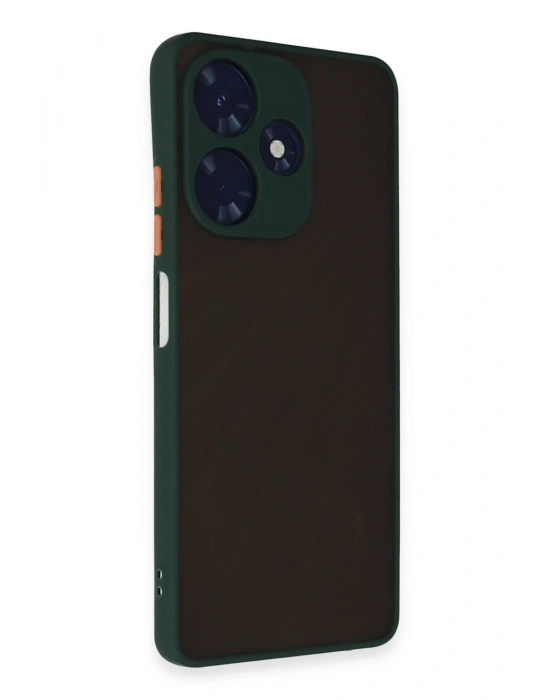 Newface İnfinix Hot 30 4G Kılıf Montreal Silikon Kapak - Yeşil