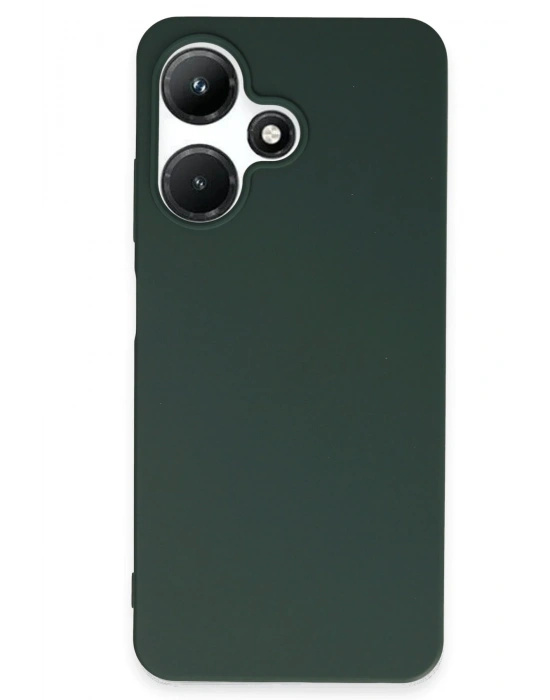 Newface İnfinix Hot 30i Kılıf First Silikon - Koyu Yeşil