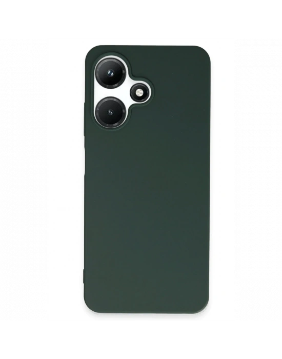 Newface İnfinix Hot 30i Kılıf First Silikon - Koyu Yeşil