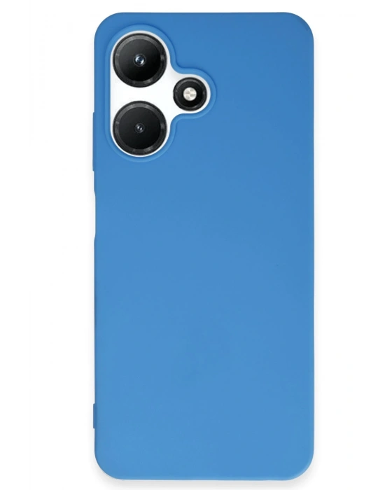 Newface İnfinix Hot 30i Kılıf First Silikon - Mavi