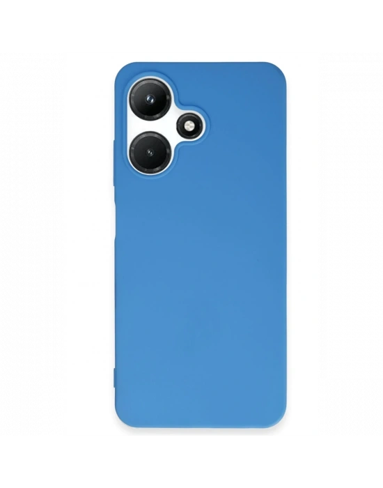 Newface İnfinix Hot 30i Kılıf First Silikon - Mavi