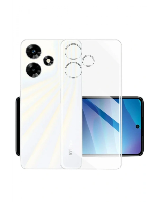 Newface İnfinix Hot 30i Kılıf Lüx Şeffaf Silikon