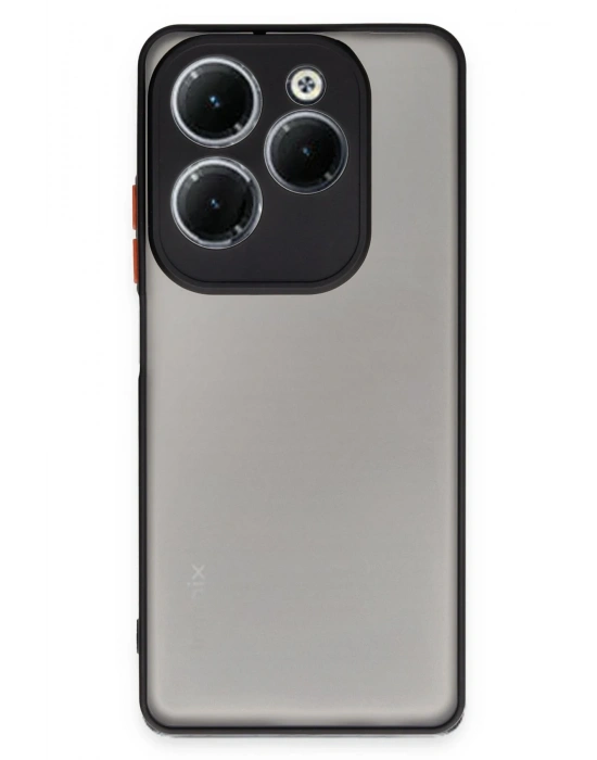 Newface İnfinix Hot 40 Pro Kılıf Montreal Silikon Kapak - Siyah