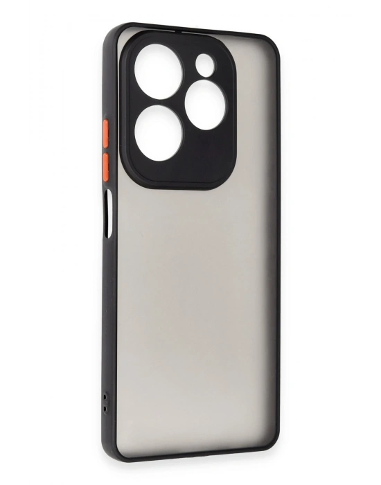 Newface İnfinix Hot 40 Pro Kılıf Montreal Silikon Kapak - Siyah