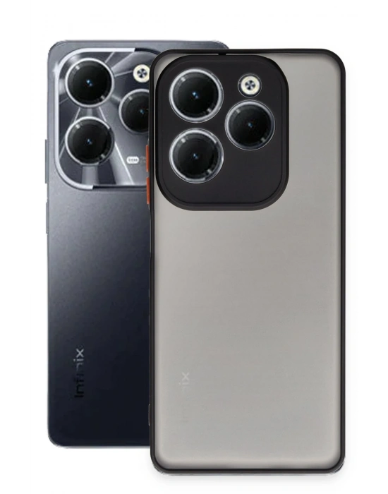 Newface İnfinix Hot 40 Pro Kılıf Montreal Silikon Kapak - Siyah