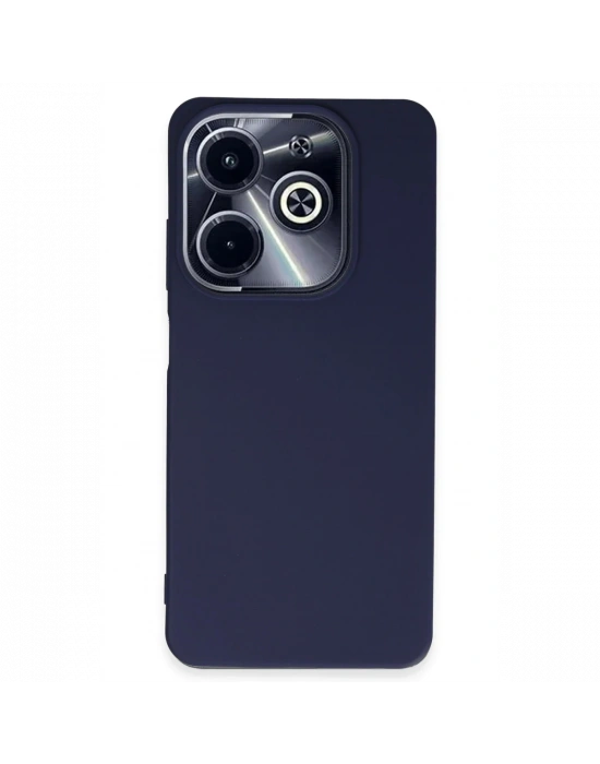 Newface İnfinix Hot 40i Kılıf First Silikon - Lacivert