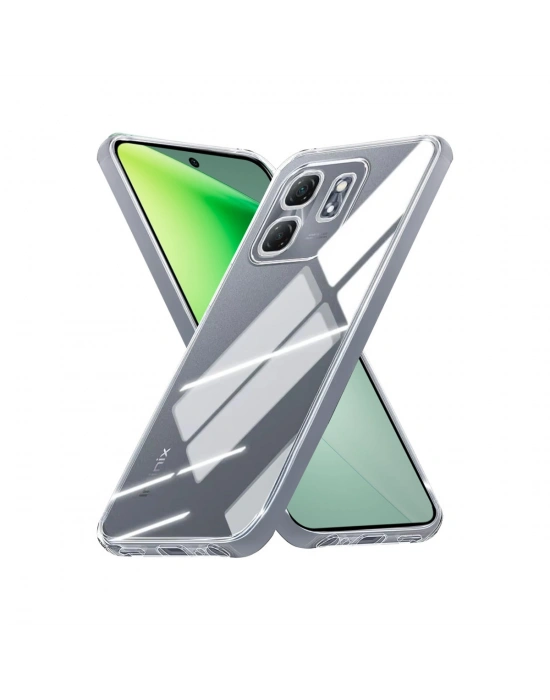 Newface İnfinix Smart 9 Kılıf Lüx Şeffaf Silikon