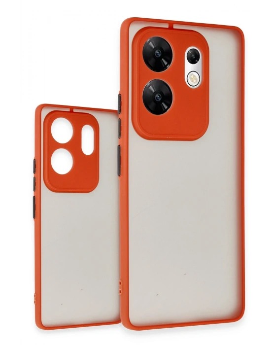 Newface İnfinix Zero 30 4G Kılıf Montreal Silikon Kapak - Kırmızı