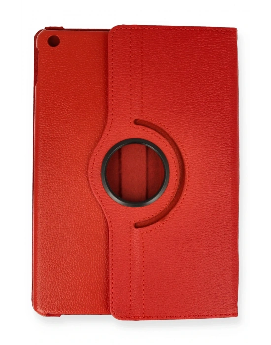 Newface iPad 10.2 (7.nesil) Kılıf 360 Tablet Deri Kılıf - Kırmızı
