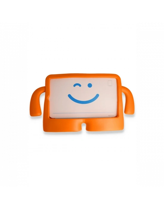 Newface iPad 10.2 (7.nesil) Kılıf Karakter Tablet Silikon - Turuncu