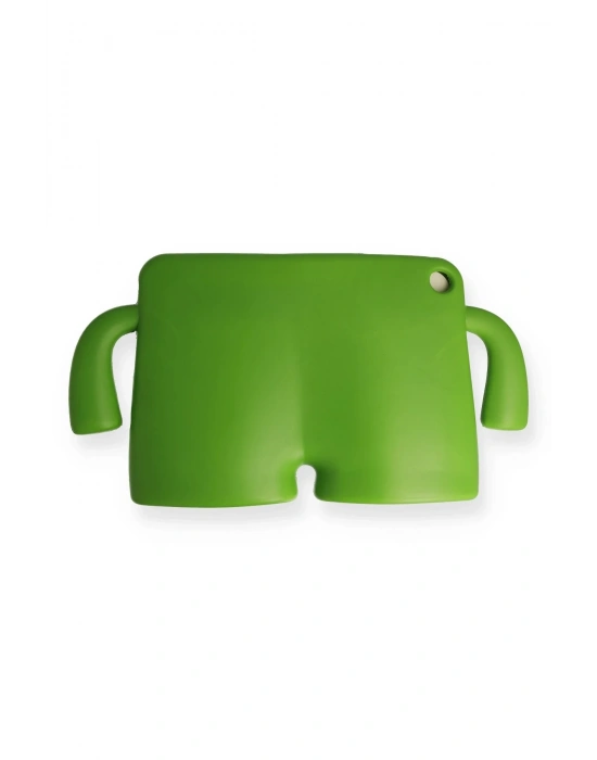 Newface iPad 10.2 (7.nesil) Kılıf Karakter Tablet Silikon - Yeşil