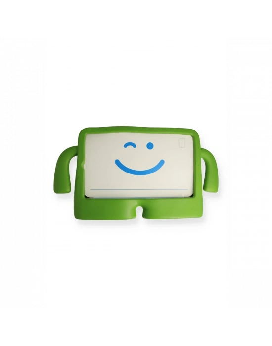 Newface iPad 10.2 (7.nesil) Kılıf Karakter Tablet Silikon - Yeşil