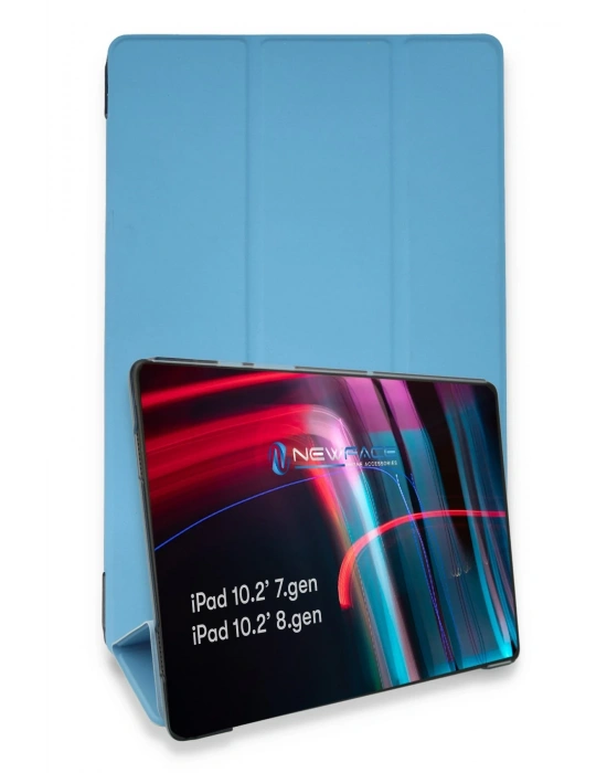 Newface iPad 10.2 (7.nesil) Kılıf Tablet Smart Kılıf - Mavi