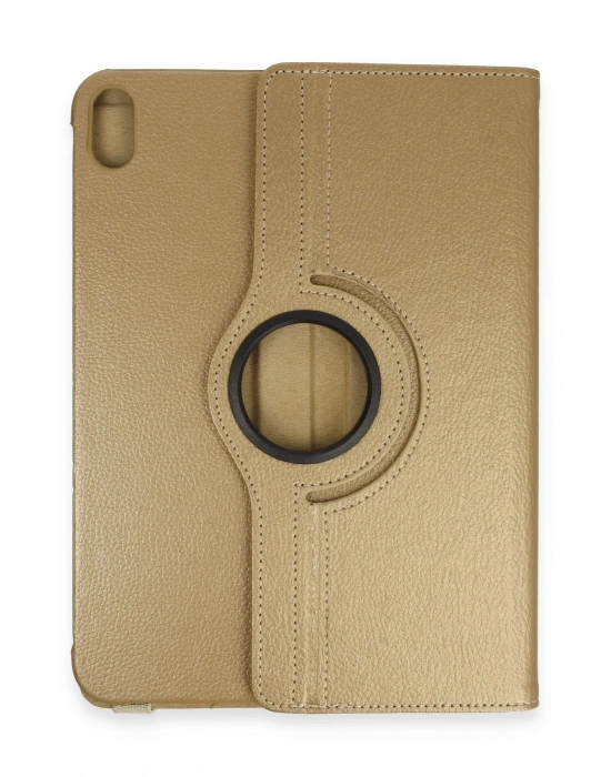 Newface iPad 2022 10.9 (10.nesil) Kılıf 360 Tablet Deri Kılıf - Gold