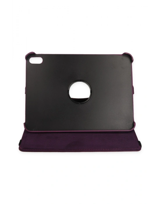 Newface iPad 2022 10.9 (10.nesil) Kılıf 360 Tablet Deri Kılıf - Mürdüm
