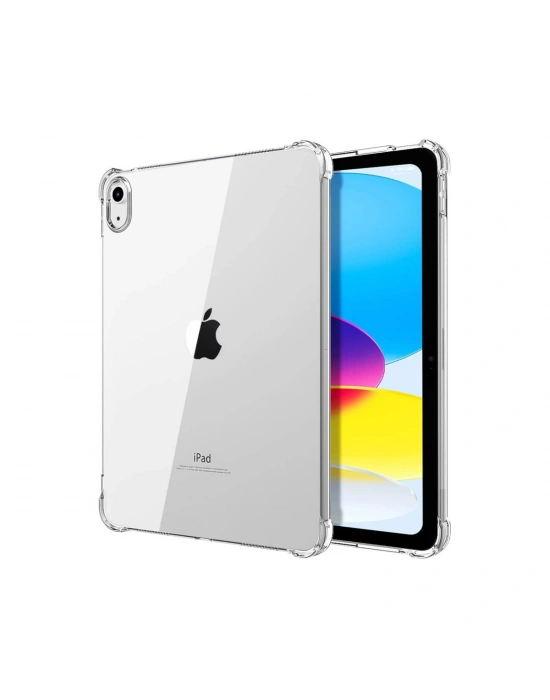 Newface iPad 2022 10.9 (10.nesil) Kılıf Anti Shock Tablet Silikon - Şeffaf