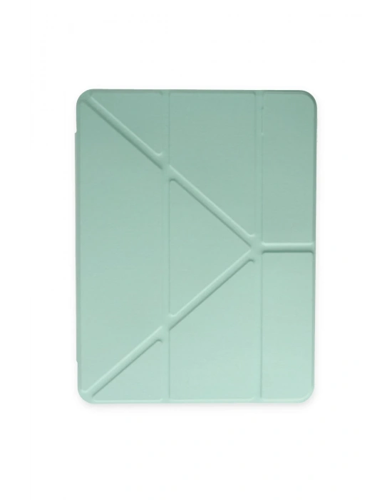Newface iPad 2022 10.9 (10.nesil) Kılıf Kalemlikli Mars Tablet Kılıfı - Açık Yeşil