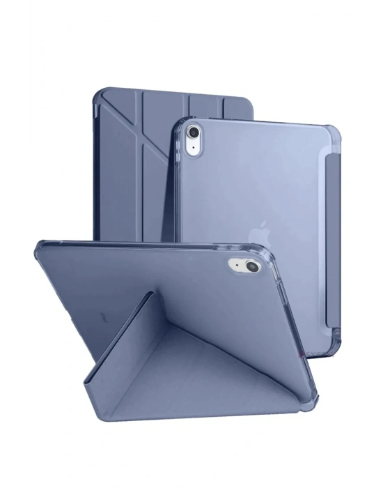 Newface iPad 2022 10.9 (10.nesil) Kılıf Kalemlikli Mars Tablet Kılıfı - Lavender