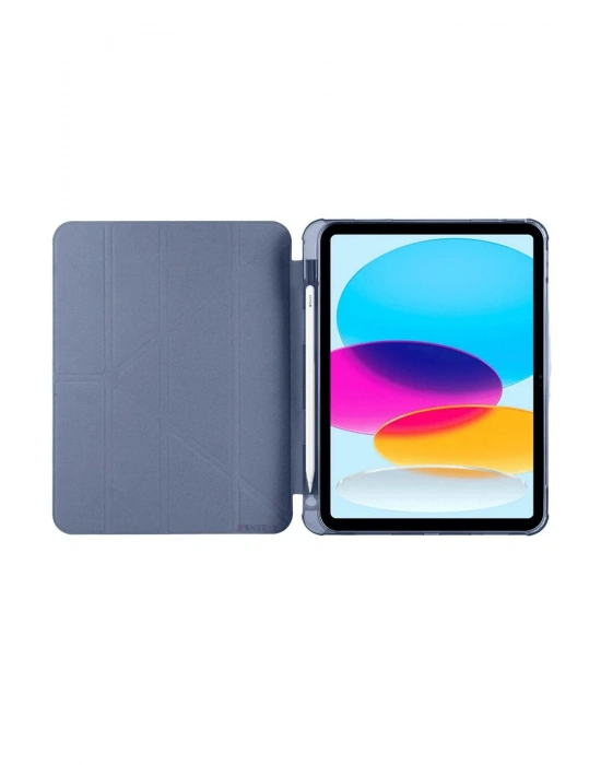 Newface iPad 2022 10.9 (10.nesil) Kılıf Kalemlikli Mars Tablet Kılıfı - Lavender