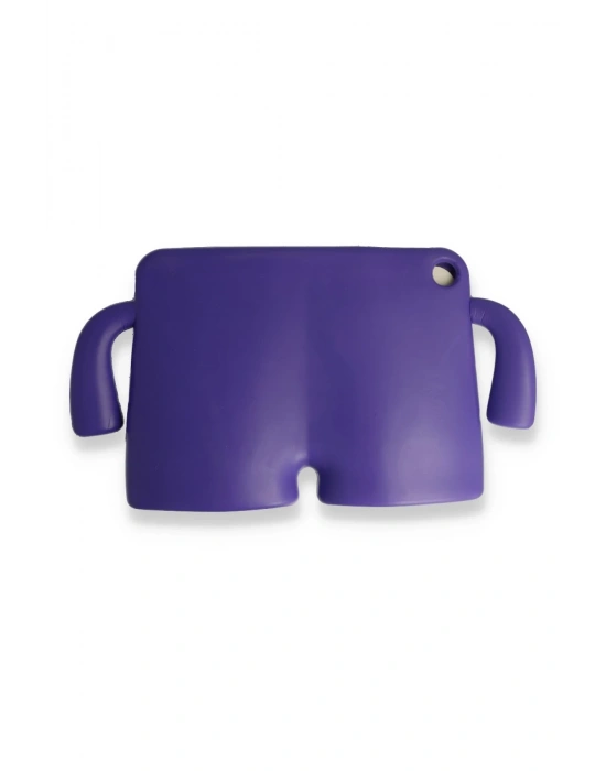 Newface iPad 2022 10.9 (10.nesil) Kılıf Karakter Tablet Silikon - Mor