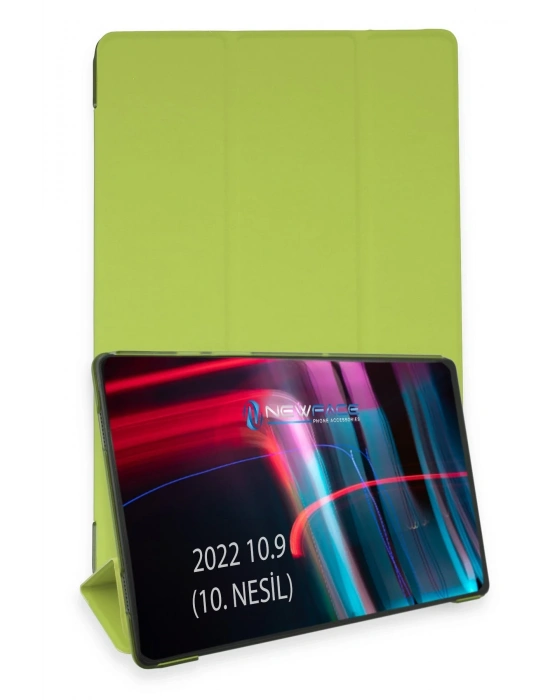Newface iPad 2022 10.9 (10.nesil) Kılıf Tablet Smart Kılıf - Açık Yeşil