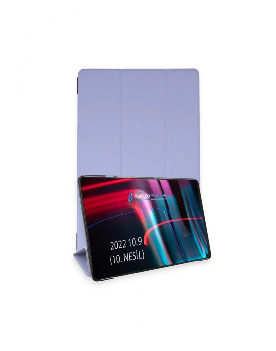 Newface iPad 2022 10.9 (10.nesil) Kılıf Tablet Smart Kılıf - Lila