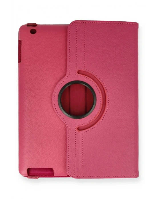 Newface iPad 4 9.7 Kılıf 360 Tablet Deri Kılıf - Pembe