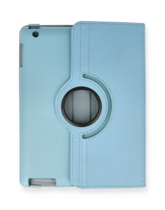 Newface iPad 4 9.7 Kılıf 360 Tablet Deri Kılıf - Turkuaz