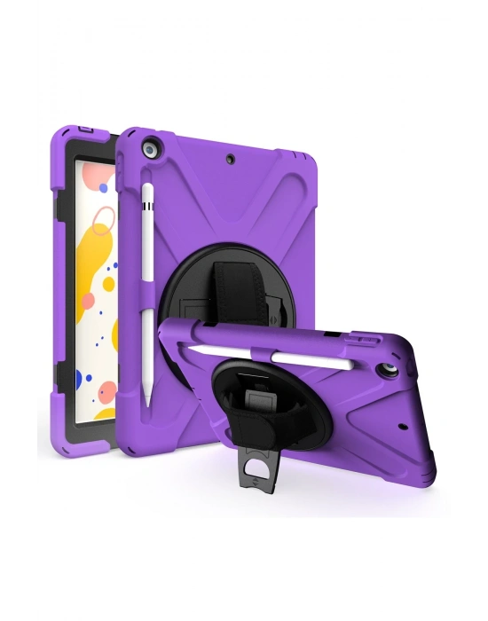 Newface iPad 5 Air 9.7 Kılıf Amazing Tablet Kapak - Mor