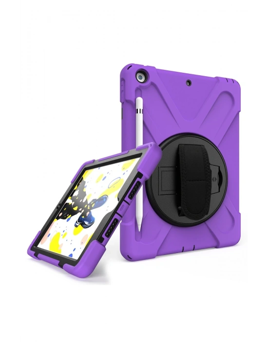 Newface iPad 5 Air 9.7 Kılıf Amazing Tablet Kapak - Mor