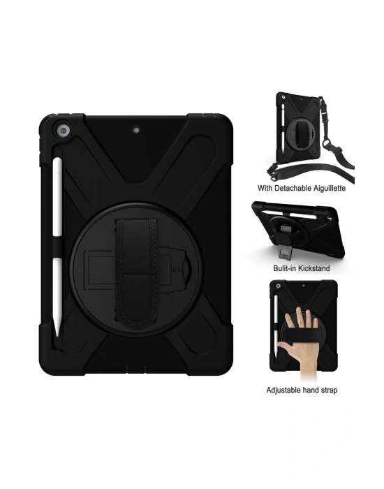 Newface iPad 5 Air 9.7 Kılıf Amazing Tablet Kapak - Siyah