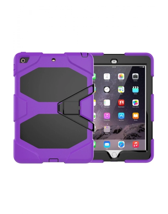 Newface iPad 5 Air 9.7 Kılıf Griffin Tablet Kapak - Mor