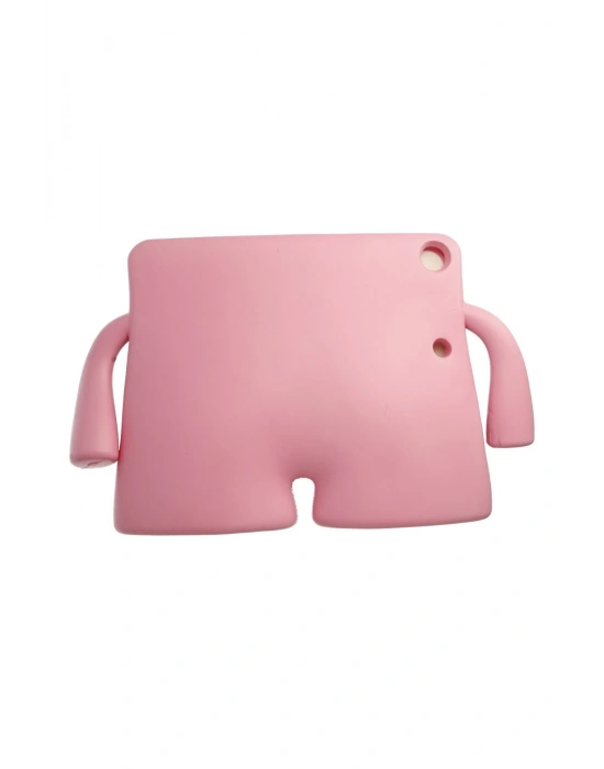 Newface iPad 5 Air 9.7 Kılıf Karakter Tablet Silikon - Açık Pembe