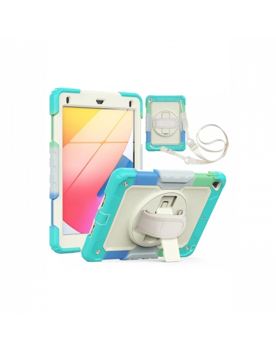 Newface iPad 5 Air 9.7 Kılıf Tablet Rainbow Kapak - Turkuaz