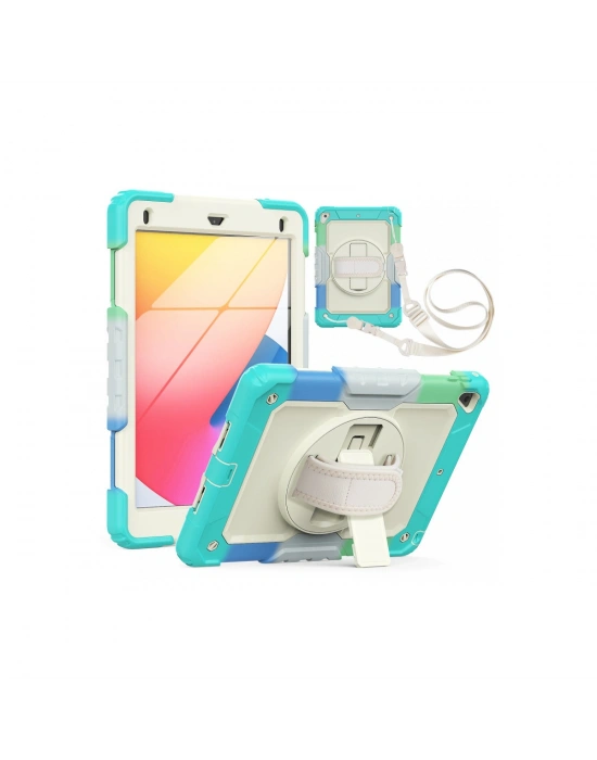 Newface iPad 5 Air 9.7 Kılıf Tablet Rainbow Kapak - Turkuaz