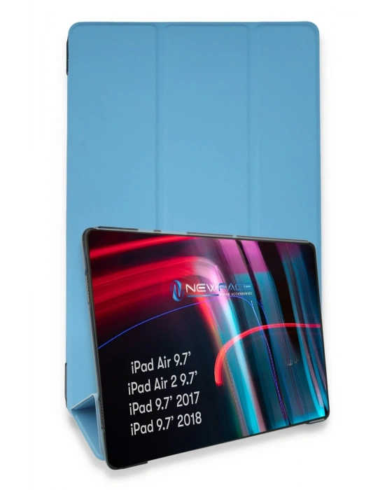 Newface iPad 5 Air 9.7 Kılıf Tablet Smart Kılıf - Mavi