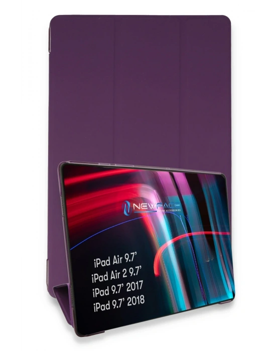 Newface iPad 5 Air 9.7 Kılıf Tablet Smart Kılıf - Mor