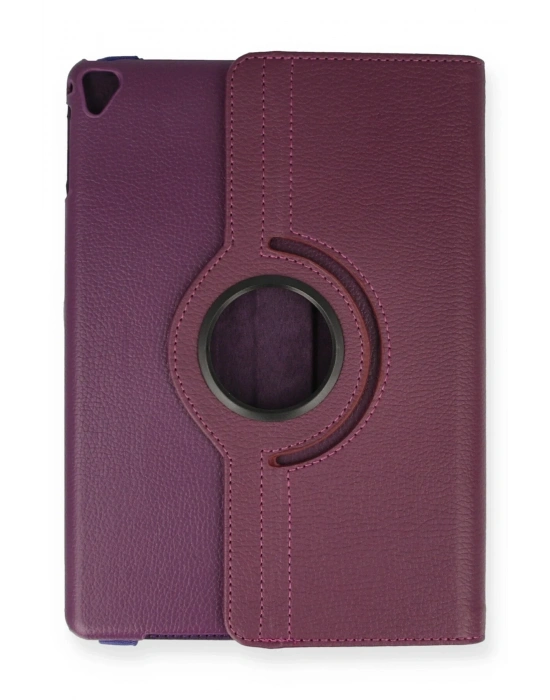 Newface iPad 9.7 (2018) Kılıf 360 Tablet Deri Kılıf - Mürdüm