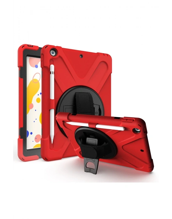 Newface iPad Air 3 10.5 Kılıf Amazing Tablet Kapak - Kırmızı