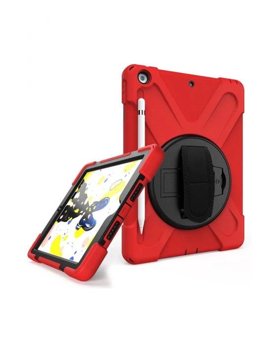 Newface iPad Air 3 10.5 Kılıf Amazing Tablet Kapak - Kırmızı