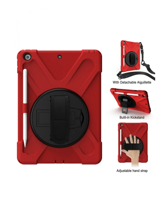 Newface iPad Air 3 10.5 Kılıf Amazing Tablet Kapak - Kırmızı