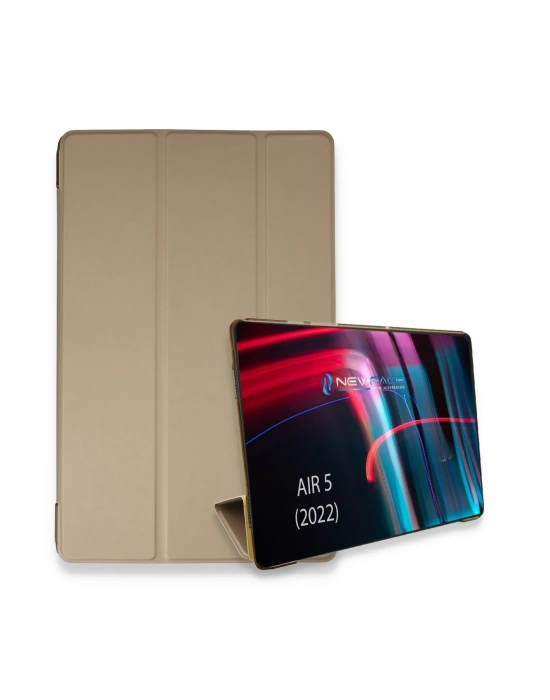 Newface iPad Air 5 (2022) Kılıf Tablet Smart Kılıf - Gold